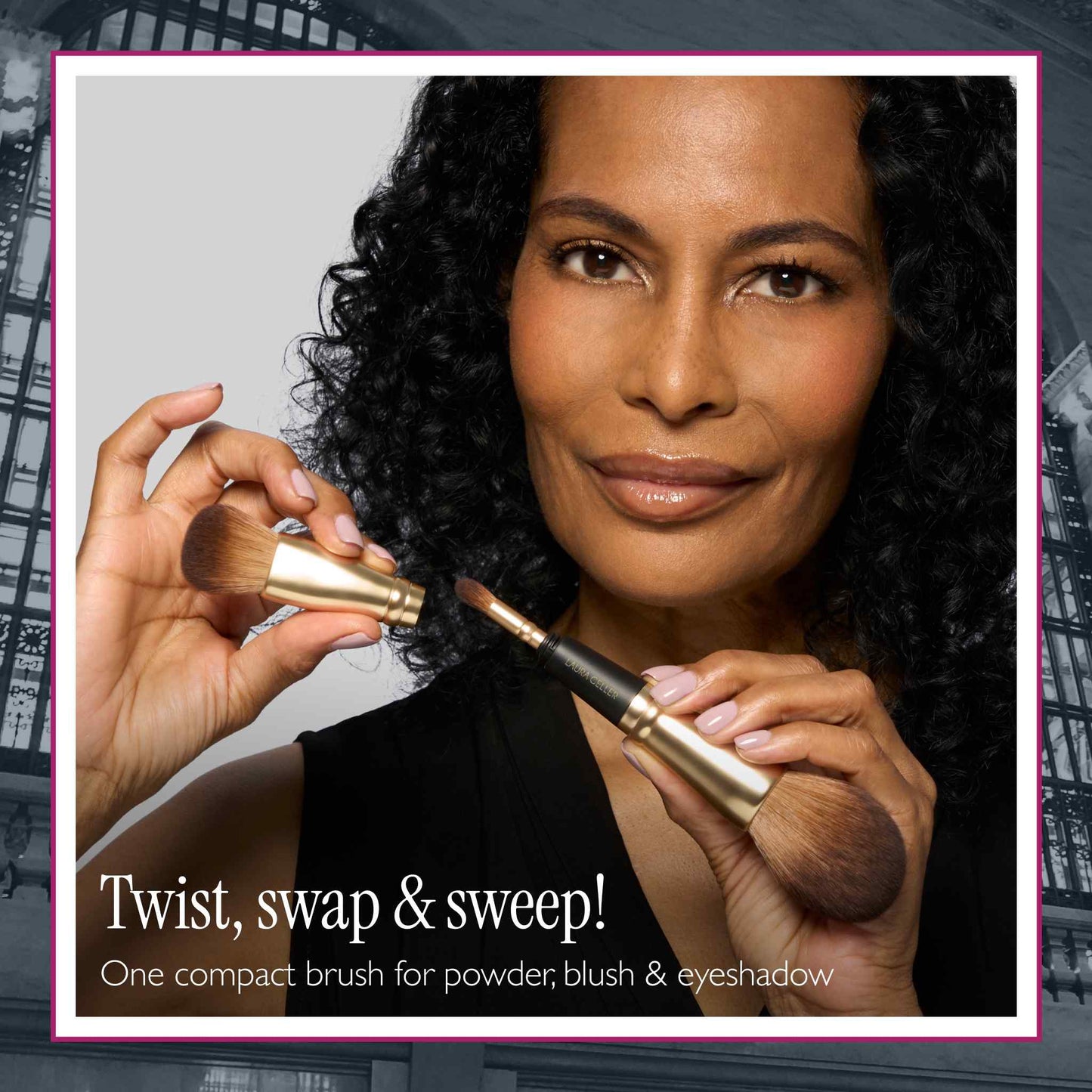 Geller To-Go 4-in-1 Travel Makeup Brush